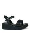 SANDALIAS DE PIEL PARA MUJER KENNEBEC QUEBEC-504 NEGRO