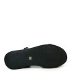 SANDALIAS DE PIEL PARA MUJER KENNEBEC QUEBEC-504 NEGRO