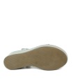 SANDALIAS DE PIEL METALIZADA PARA MUJER KENNEBEC QUEBEC-505 PLATA