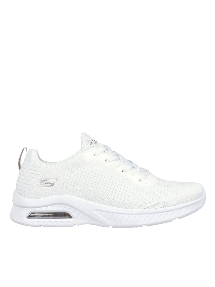 ZAPATILLAS CON CAMARA DE AIRE MUJER SKECHERS BOBS Squad Air - Close Encounter 117378 BLANCO
