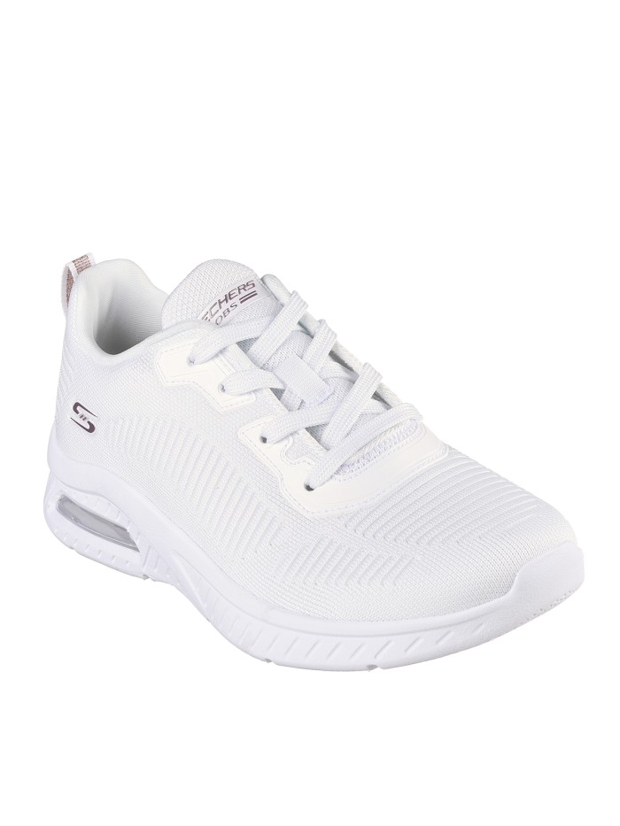 ZAPATILLAS CON CAMARA DE AIRE MUJER SKECHERS BOBS Squad Air - Close Encounter 117378 BLANCO