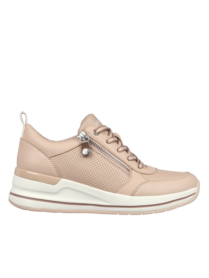 ZAPATILLAS DE CORDONES CON CUÑA SKECHERS Billion 2 - Side Lines NATURAL