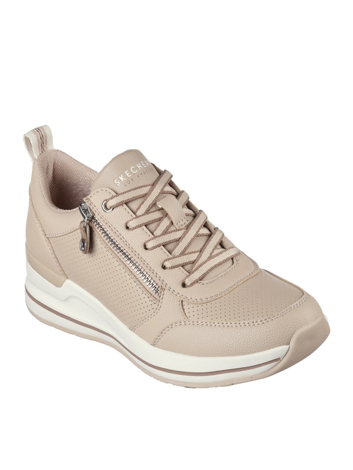 ZAPATILLAS DE CORDONES CON CUÑA SKECHERS Billion 2 - Side Lines NATURAL