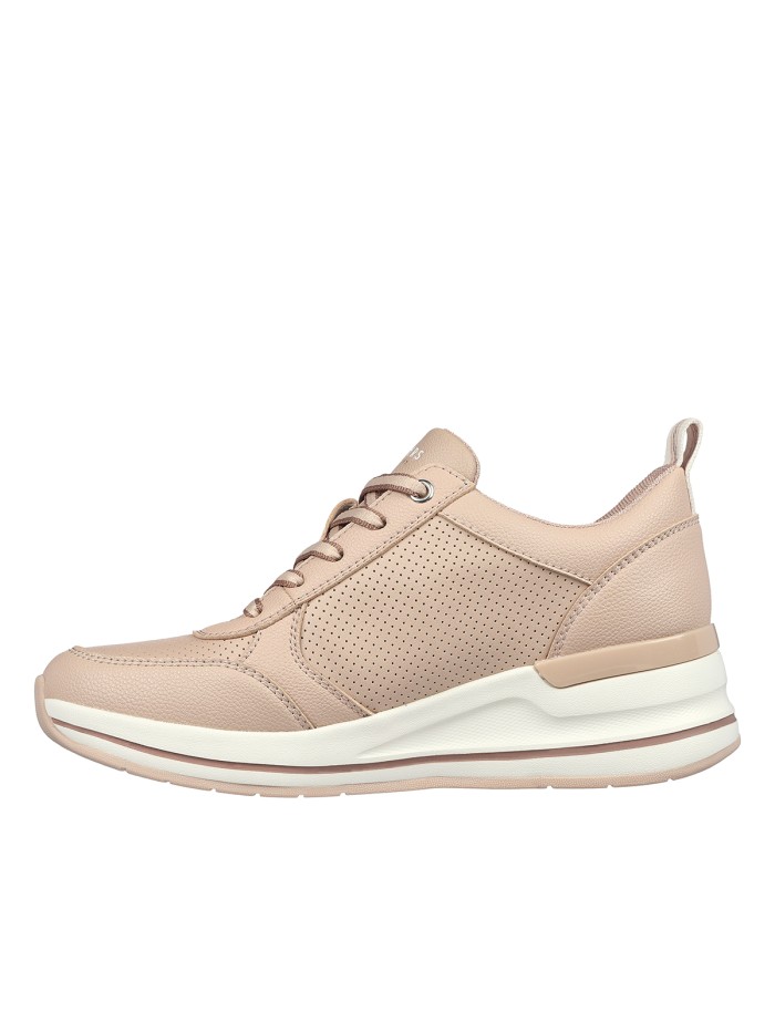 ZAPATILLAS DE CORDONES CON CUÑA SKECHERS Billion 2 - Side Lines NATURAL