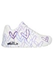 ZAPATILLAS DE CORAZONES Skechers x JGoldcrown: Uno - Spread the Love 155507 BLANCO