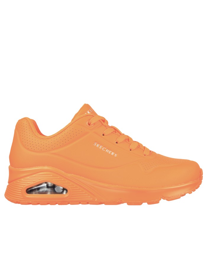 ZAPATILLAS DE CORDONES CON CAMARA DE AIRE SKECHERS Uno - Night Shades NARANJA