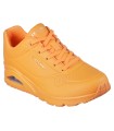 ZAPATILLAS DE CORDONES CON CAMARA DE AIRE SKECHERS Uno - Night Shades NARANJA