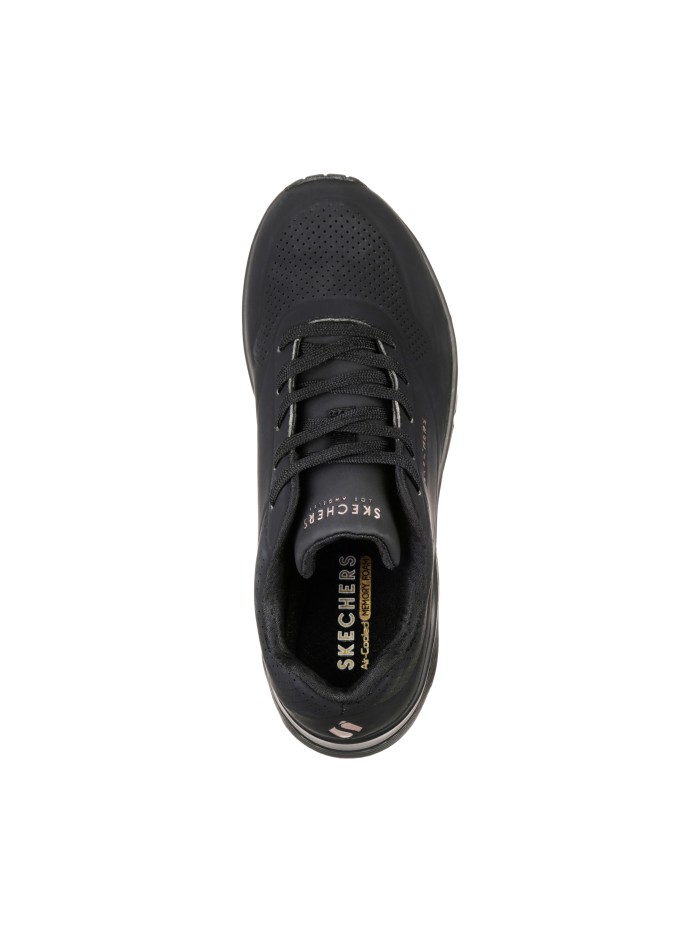ZAPATILLAS CON CAMARA DE AIRE MUJER SKECHERS Uno - Stand on Air NEGRO