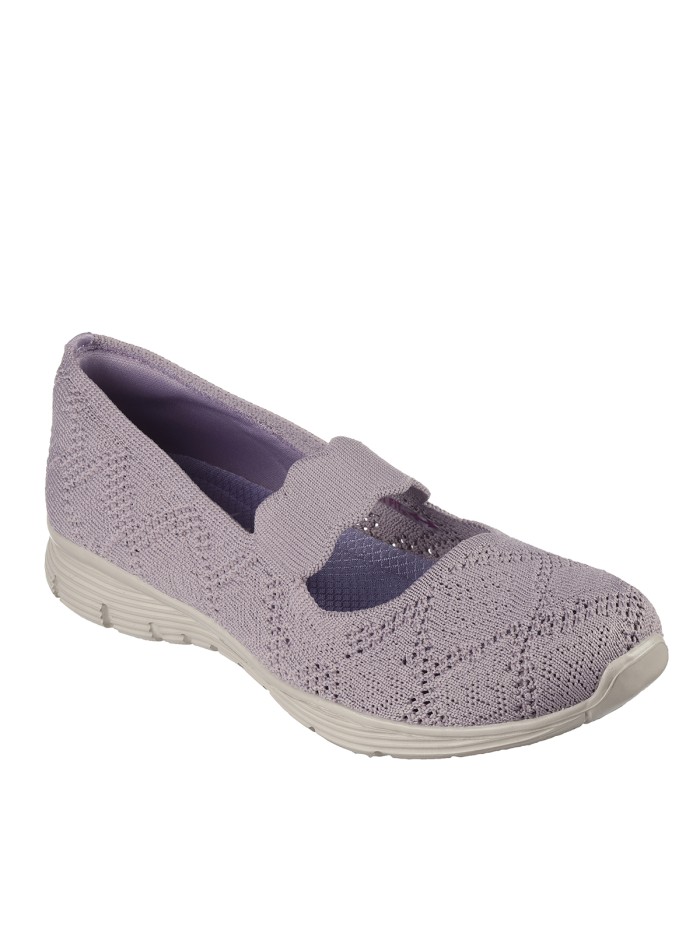MERCEDITAS CON ELÁSTICO SKECHERS Seager - Casual Party LAVANDA