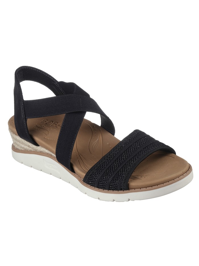 SANDALIAS SKECHERS BOBS Arch Fit Beach Kiss - Boho Beyond NEGRO