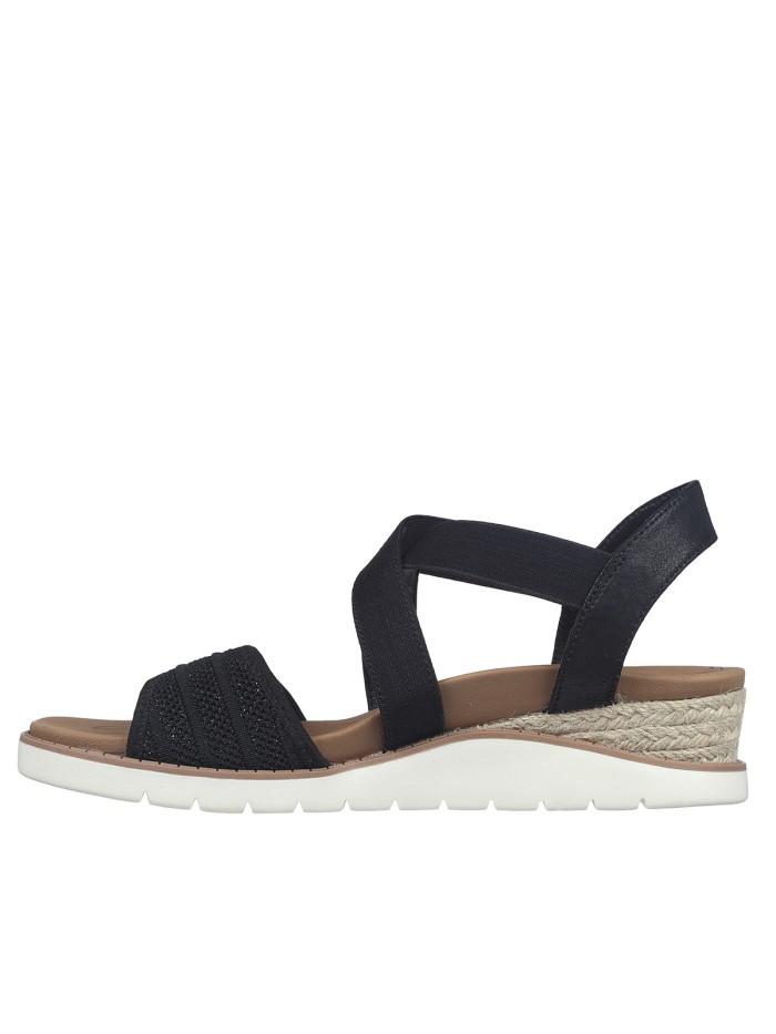 SANDALIAS SKECHERS BOBS Arch Fit Beach Kiss - Boho Beyond NEGRO