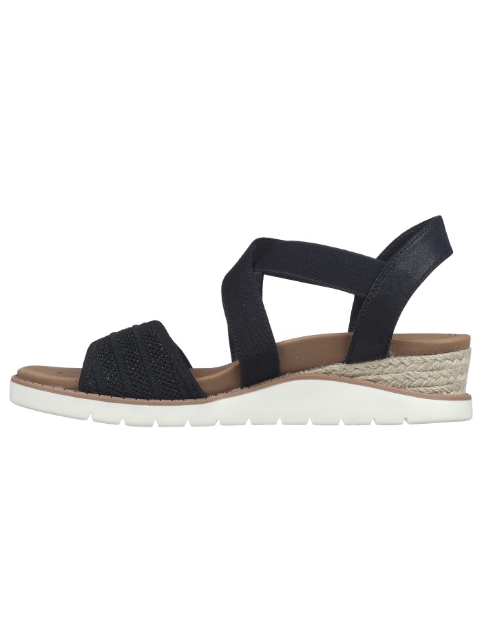 SANDALIAS SKECHERS BOBS Arch Fit Beach Kiss - Boho Beyond NEGRO
