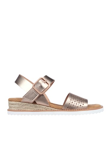 SANDALIAS DE CUÑA SKECHERS BOBS Desert Kiss - Goldie Glam ORO