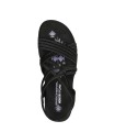 SANDALIA DEPORTIVA SKECHERS Reggae Slim - Sunnyside163185 NEGRO