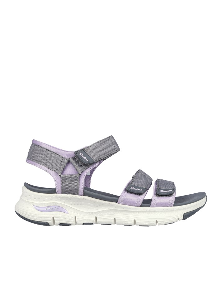 SANDALIAS VELCROS SKECHERS Arch Fit - Fresh Bloom 119305 GRIS