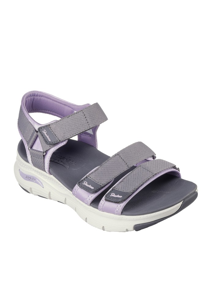 SANDALIAS VELCROS SKECHERS Arch Fit - Fresh Bloom 119305 GRIS