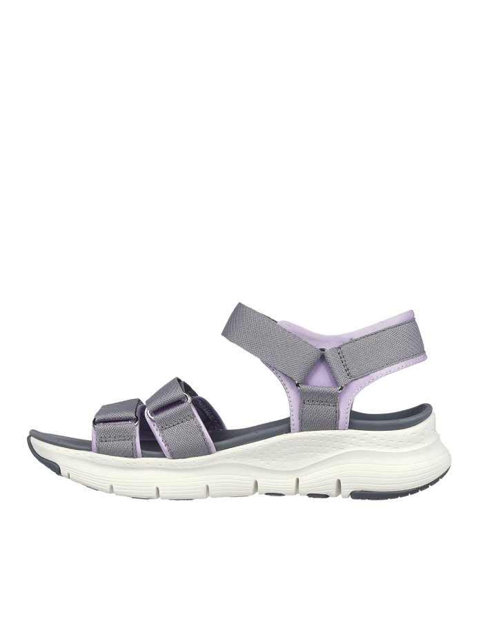 SANDALIAS VELCROS SKECHERS Arch Fit - Fresh Bloom 119305 GRIS