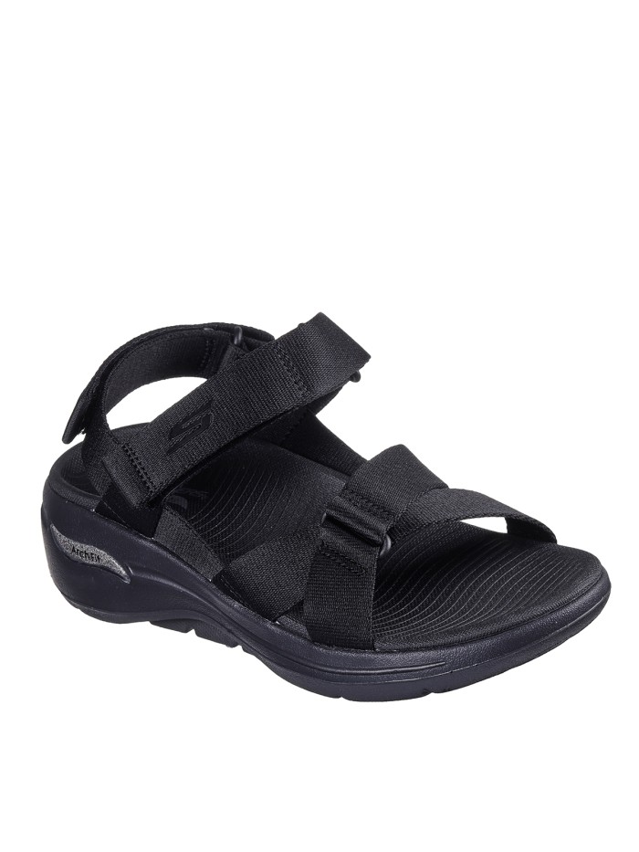 SANDALIAS SKECHERS GO WALK ARCH FIT SANDAL-ATRACT 140808 NEGRO