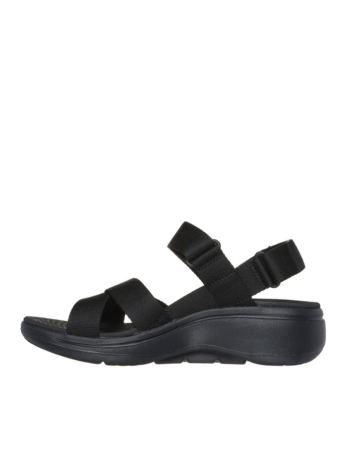 SANDALIAS SKECHERS GO WALK ARCH FIT SANDAL-ATRACT 140808 NEGRO