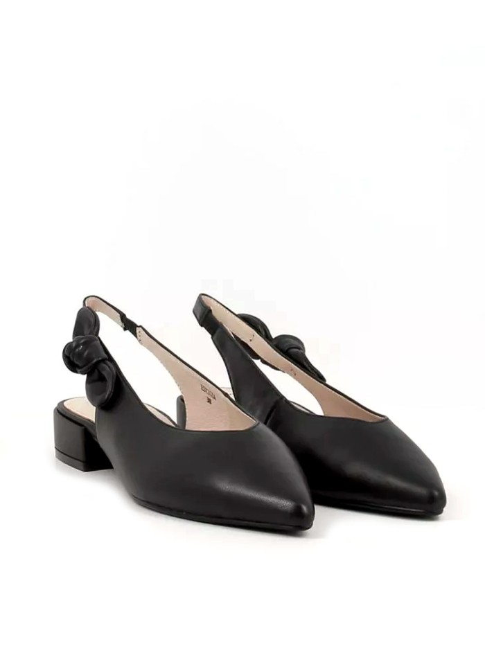 ZAPATO DESTALONADO CON TACON BAJO STEPHEN ALLEN ESTIGIA NEGRO