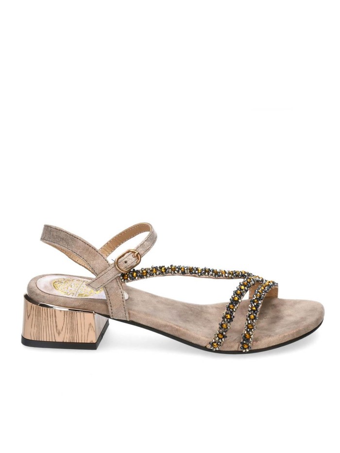 SANDALIAS PEDRERÍA ST GALLEN OLBIA TAUPE