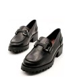 MOCASÍN TACÓN DE PIEL CON ESTRIBO 24HORAS 26230 NEGRO