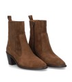 BOTINES COWBOY DE TACÓN MUJER ALPE 2581-1134 CASTAÑO