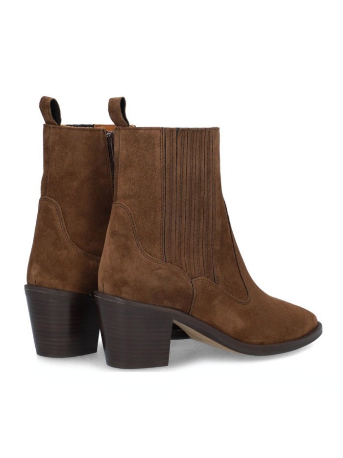 BOTINES COWBOY DE TACÓN MUJER ALPE 2581-1134 CASTAÑO