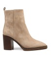 BOTÍN DE TACÓN EN PIEL DE SERRAJE BEIGE ALPE CORDA 5221-1122
