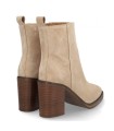 BOTÍN DE TACÓN EN PIEL DE SERRAJE BEIGE ALPE CORDA 5221-1122