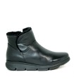 BOTINES DE PIEL PARA MUJER CON CREMALLERA APLAUSO 24681 NEGRO