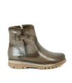 BOTINES DE PIEL PARA MUJER CON CREMALLERA APLAUSO 222061 TAUPE