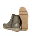 BOTINES DE PIEL PARA MUJER CON CREMALLERA APLAUSO 222061 TAUPE