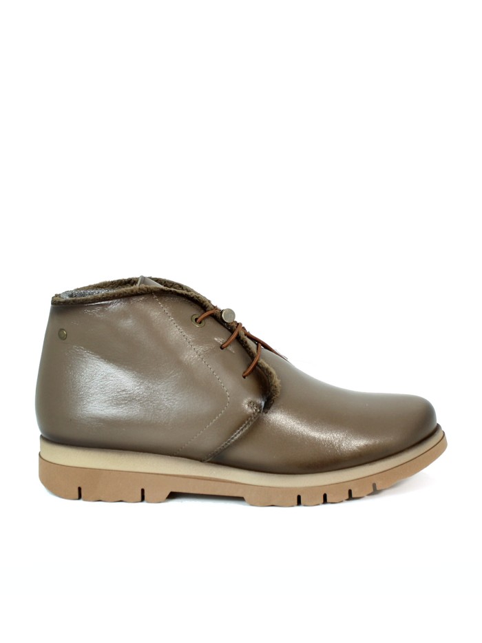BOTINES DE PIEL CON FORRO DE PELO APLAUSO 22239 NEGRO