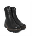 BOTINES DE PIEL PARA MUJER CON CREMALLERA CENTRAL APLAUSO 23844 NEGRO