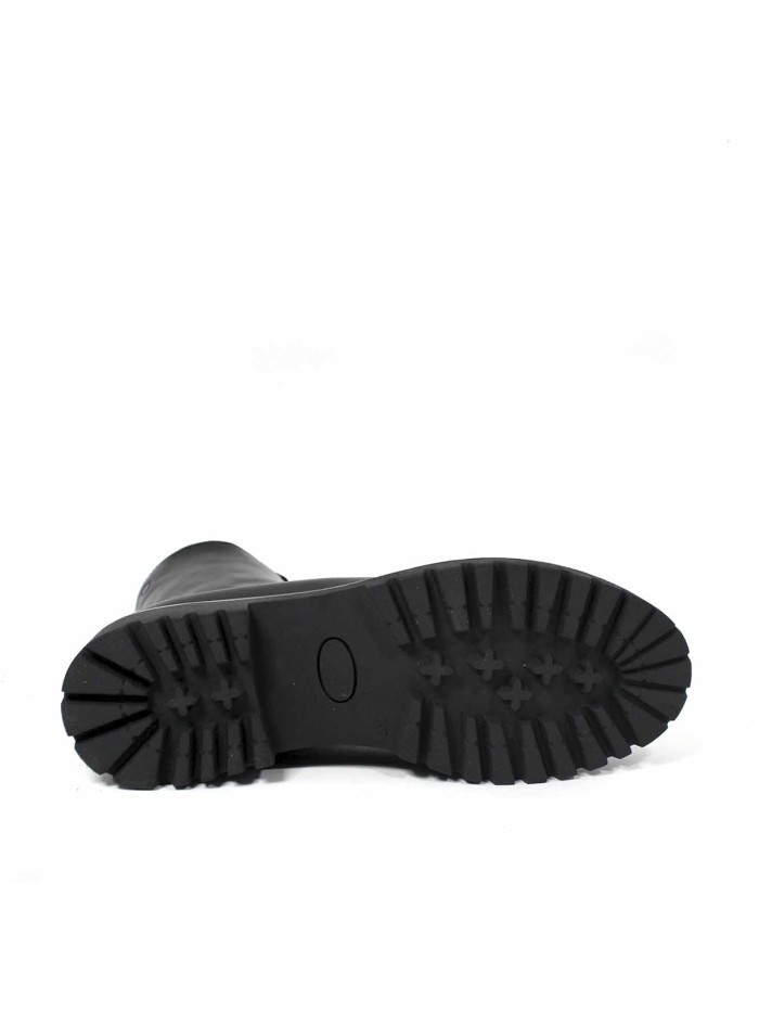 BOTINES DE PIEL PARA MUJER CON CREMALLERA CENTRAL APLAUSO 23844 NEGRO