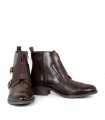 BOTINES DE PIEL CON HEBILLAS DE MUJER APLAUSO SIERRA 36006 MARRÓN