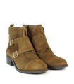 BOTINES DE SERRAJE CON HEBILLAS DE MUJER APLAUSO TEKA 36006 CAMEL