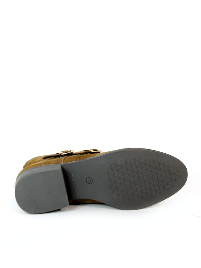 BOTINES DE SERRAJE CON HEBILLAS DE MUJER APLAUSO TEKA 36006 CAMEL