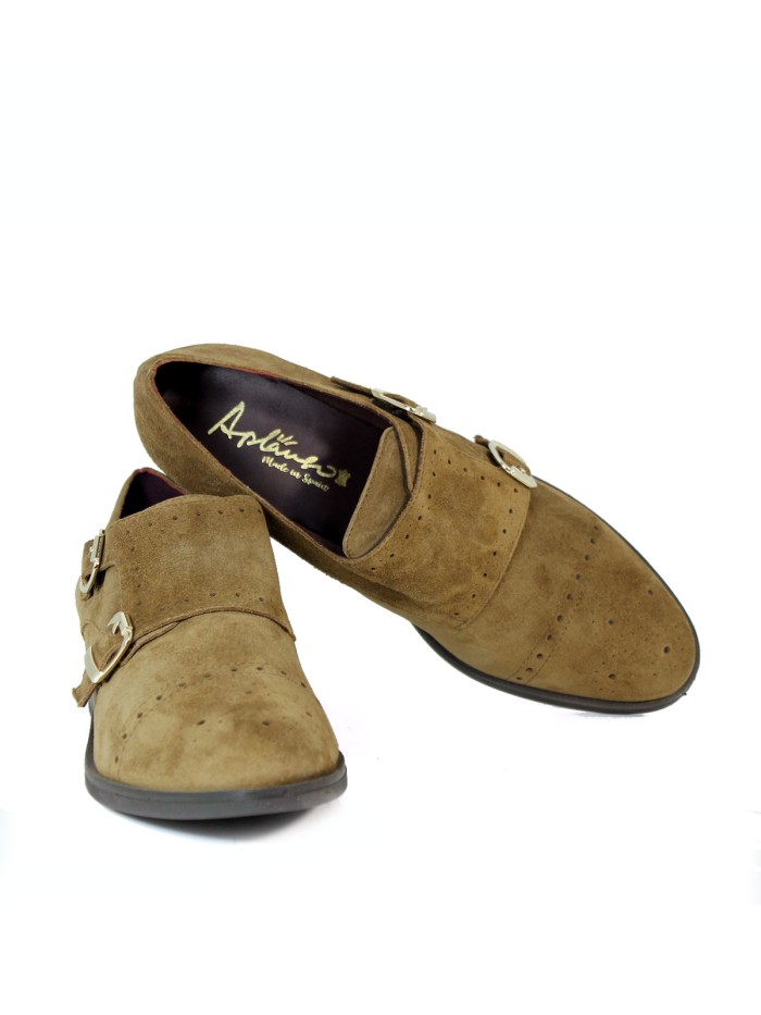 ZAPATOS DE SERRAJE CON HEBILLAS DE MUJER APLAUSO TEKA 36312 CAMEL