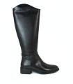 BOTA DE MONTAR CAÑA ALTA NEGRA DE PIEL APLAUSO 02