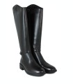 BOTA DE MONTAR CAÑA ALTA NEGRA DE PIEL APLAUSO 02