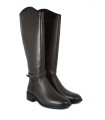 BOTA DE MONTAR DE CAÑA ALTA MARRÓN EN PIEL APLAUSO 02