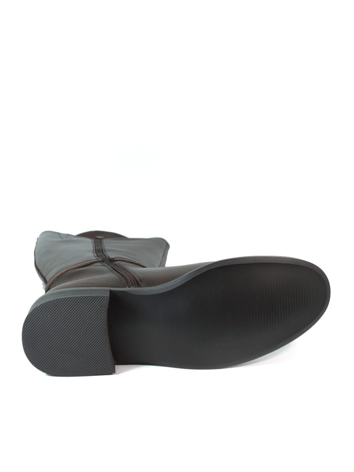 BOTA DE MONTAR DE CAÑA ALTA MARRÓN EN PIEL APLAUSO 02