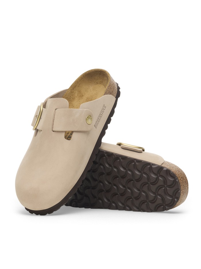 ZUECOS BIRKENSTOCK BOSTON BIG BUCKLE BEIGE 1028052