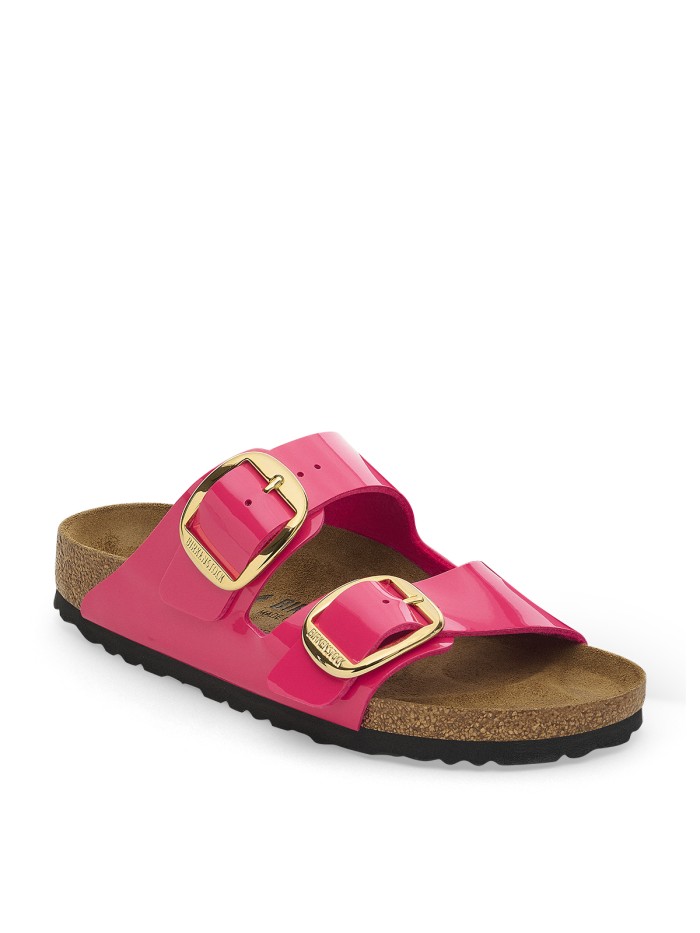 SANDALIAS DE MUJER BIRKENSTOCK ARIZONA FUXIA Big Buckle Birko-Flor esmaltado