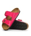 SANDALIAS DE MUJER BIRKENSTOCK ARIZONA FUXIA Big Buckle Birko-Flor esmaltado