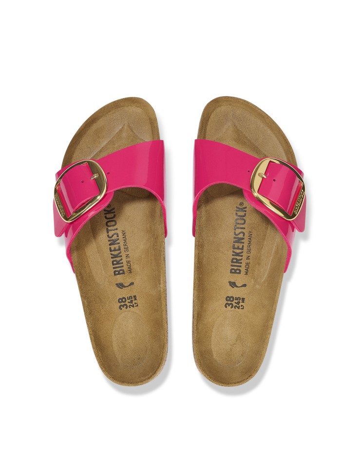 SANDALIAS DE MUJER BIRKENSTOCK MADRID BIG BUCKLE FUXIA BB BF PATENT 1027854