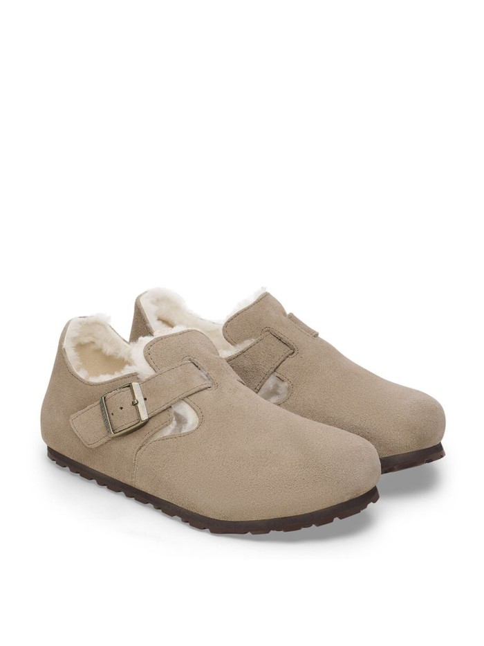 ZAPATO UNISEX BIRKENSTOCK LONDON LANA DE BORREGO 1028470 TAUPE