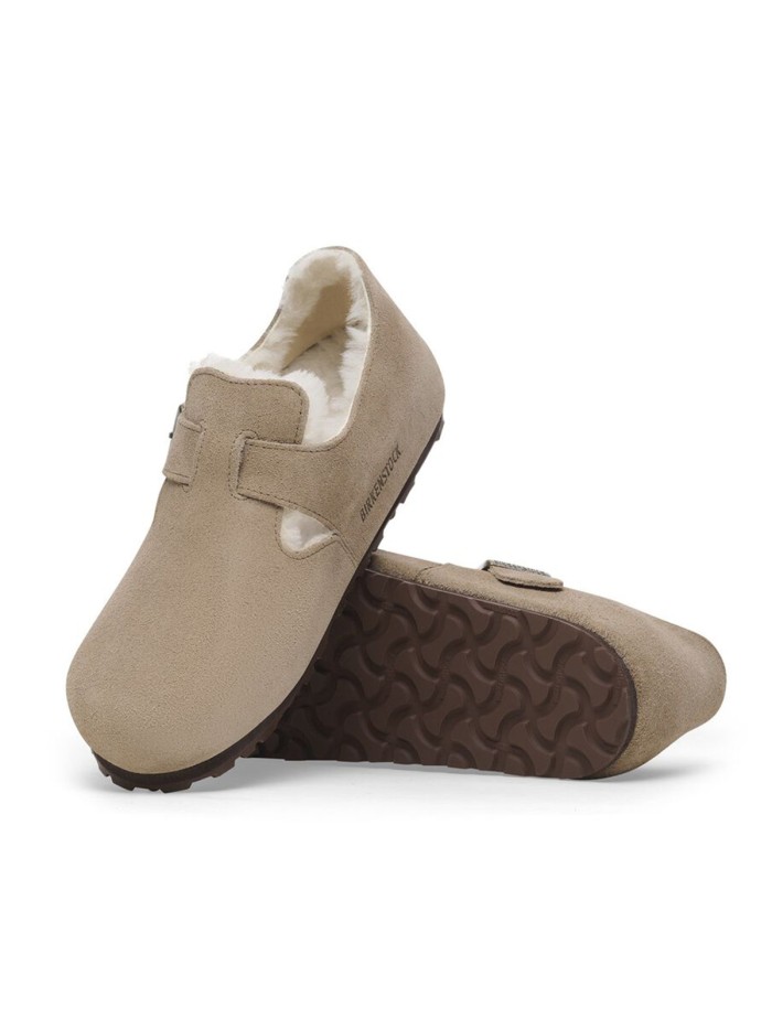 ZAPATO UNISEX BIRKENSTOCK LONDON LANA DE BORREGO 1028470 TAUPE